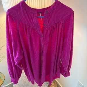 Free People Can’t Stop Dreaming Magenta tunic